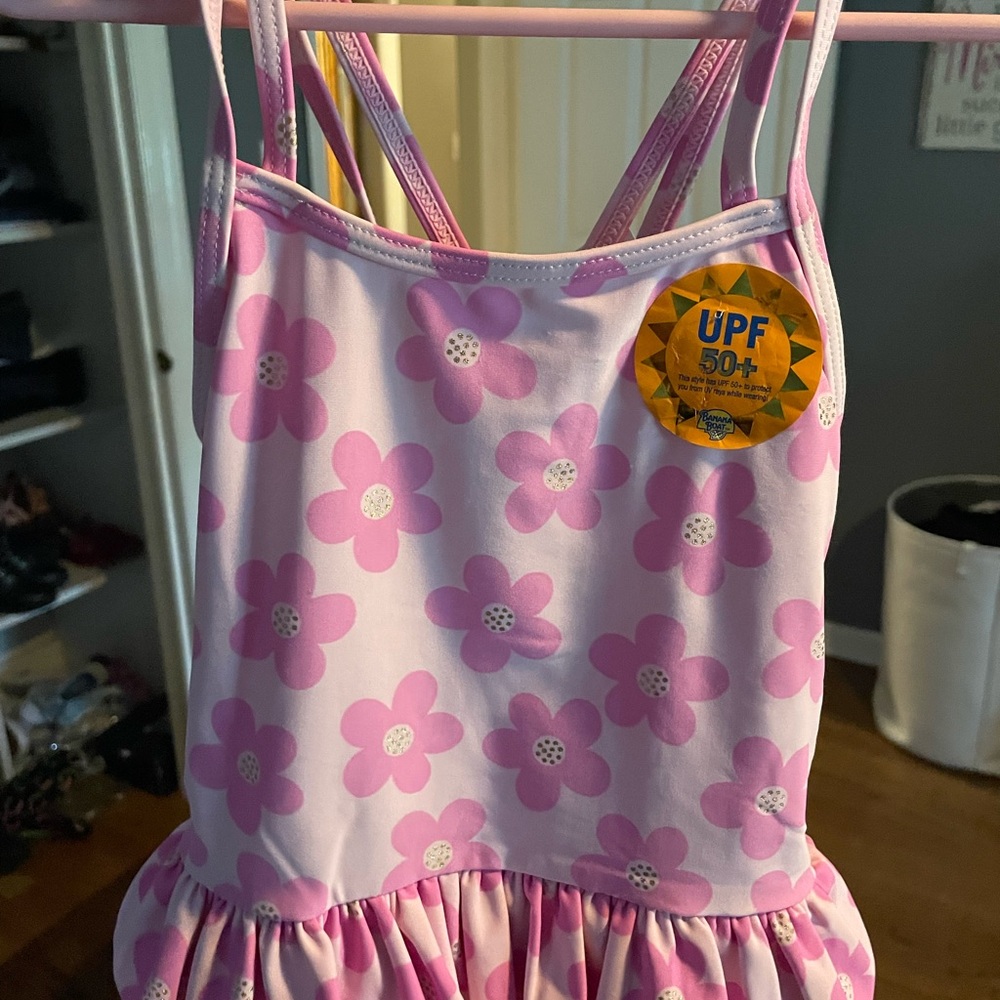 Pink Floral UPF 50+ Swimsuit